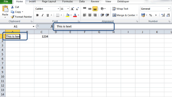 Entering Text and Numbers - Excel Tutorial
