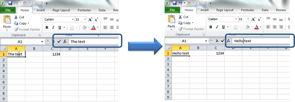 Editing Text and Numbers - Excel Tutorial