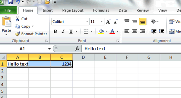 Editing Text and Numbers - Excel Tutorial